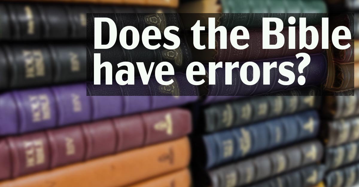 Colorful stack of Bibles illustrating the question of biblical inerrancy